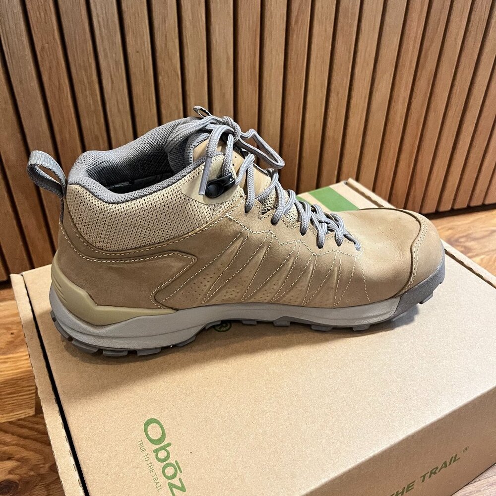 Oboz Women's Sypes Mid Leather B-Dry Waterproof Hiking Boot Women's 9 - Acorn - Picture 4 of 13